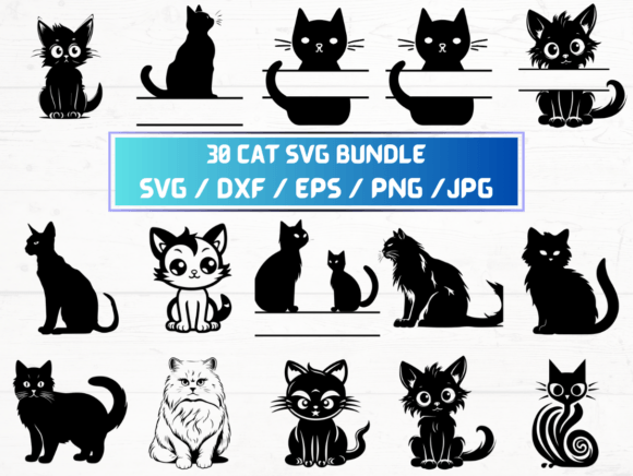 30 Cat SVG: Graphics & Crafts Design Bundle Review
