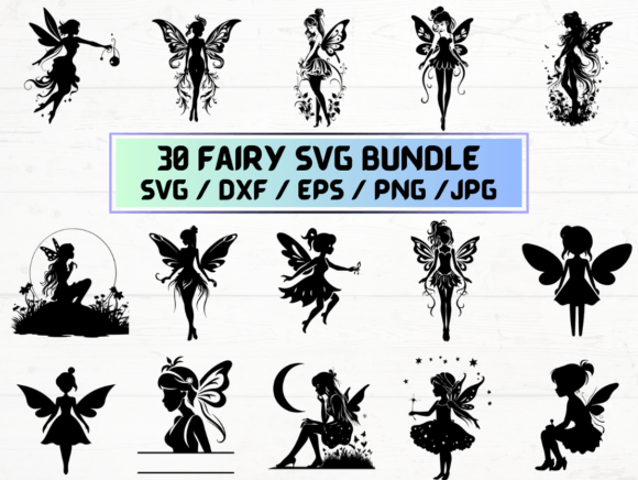 30 Fairy SVG: Graphics for Whimsical Crafts