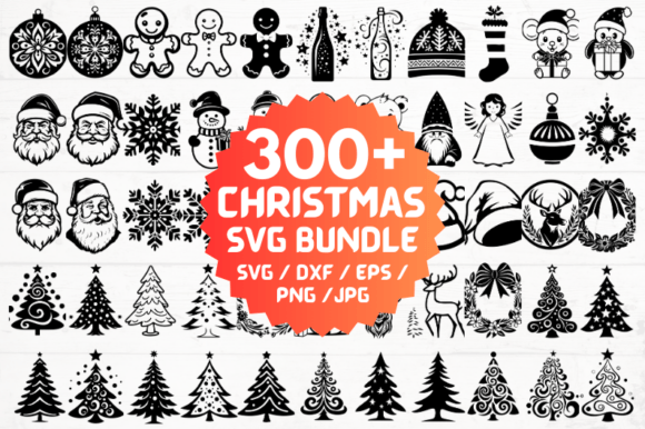 300 CHRISTMAS SVG Bundle: Graphics for Crafts & Content