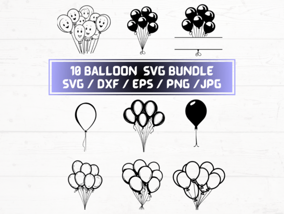 Balloon SVG Files: Graphics for Crafts & Local Branding
