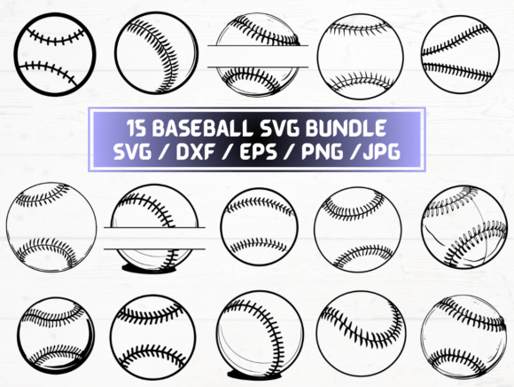 BASEBALL SVG: Graphics for Crafts & Creative Branding