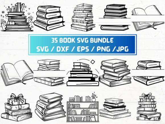Book SVG: Graphics for Crafts & Creative Branding