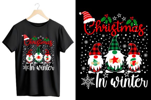 Christmas in Winter Graphics & T-Shirt Designs