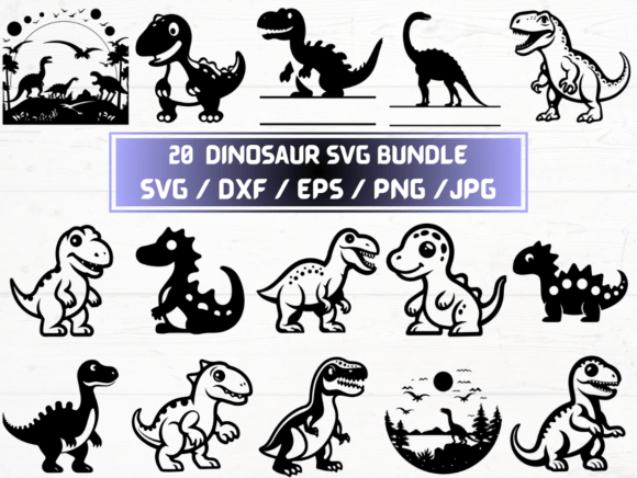 Dinosaur SVG Files: Graphics for Crafts & Local Branding