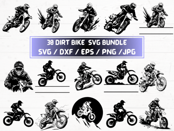 Dirt Bike SVG: Graphics for Crafts & Local Branding