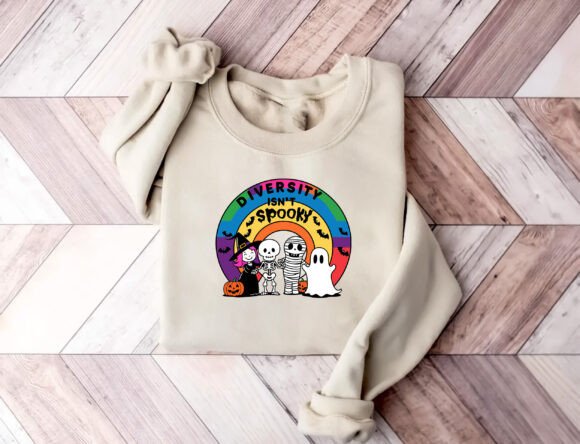 Diversity Isn’t Spooky: Halloween Graphics & T-Shirt Designs