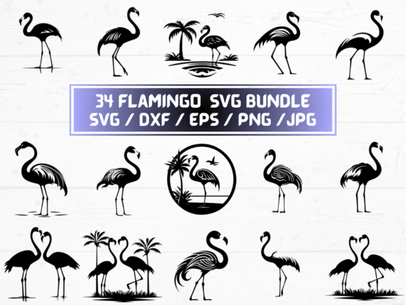 Flamingo SVG: Graphics for Crafts & Playful Branding