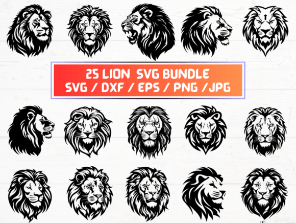Lion SVG: Graphics for Crafts & Creative Publishing