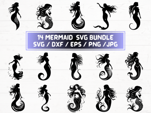 Mermaid SVG: Graphics for Crafts & Creative Branding