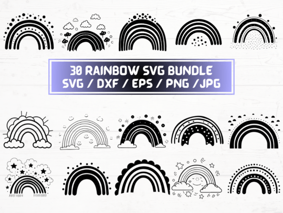 Rainbow SVG: Graphics for Crafts & Creative Brands
