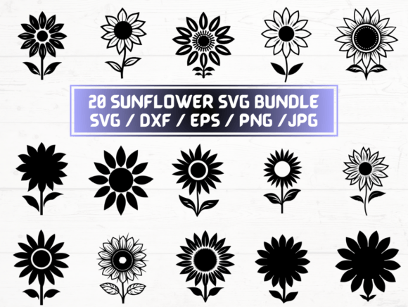 Sunflower SVG: Graphics for Crafts & Local Branding