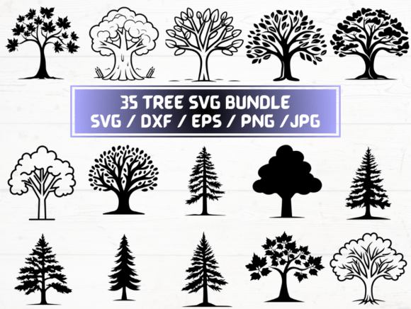 Tree SVG: Graphics for Crafts & Content Publishing